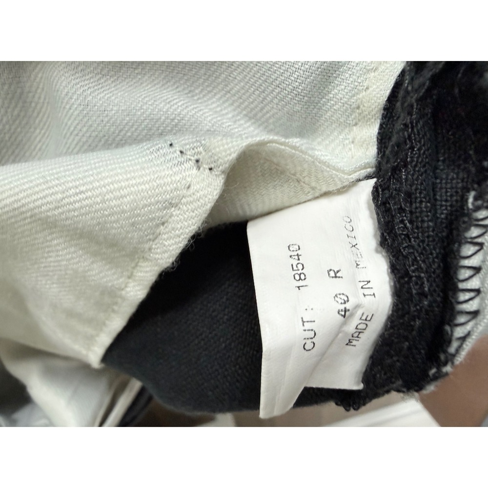Mens Black 100% Linen Pleated Shorts Size 40 Regular Lightweight Summer Casual - Picture 6 of 9